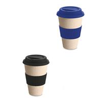 Copo para viagem em fibra de bambu, casca de arroz e melamina 450 mL - 94626