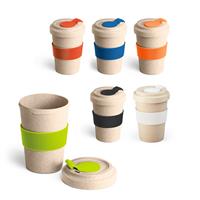 Copo para viagem em fibra de bambu e PP 500 mL - 94638