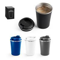 Copo Térmico de Viagem Personalizado 470ml em Aço Inox - Copo Térmico Corporativo Parede Dupla a Vácuo