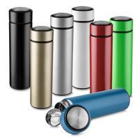 Garrafa Térmica Inox 450ml Personalizada com Infusor para Chá – Squeeze Corporativo a Vácuo