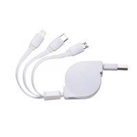 Cabo USB Personalizada  Retrátil 3 em 1