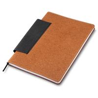 CADERNO EM COURO C/ PORTA CANETA - 14700