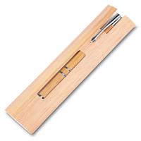 CANETA BAMBU C/ ESTOJO PAPEL - 14665