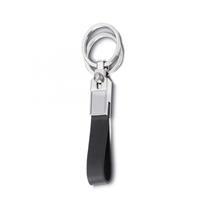 Chaveiro Metal Couro Sintético com 2 Argolas Personalizado