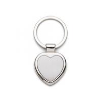 Chaveiro Metal Formato Coração Personalizada