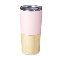 Copo Térmico com detalhe de Bambu 600ml Personalizado