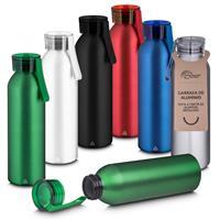 Garrafa de Alumínio Reciclável 640ml Personalizada com Alça – Squeeze Brinde Corporativo Sustentável