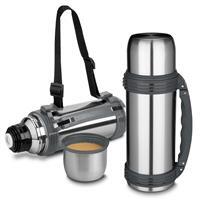 Garrafa Térmica Inox 1,2L Personalizada com Copo 300ml e Dupla Alça – Squeeze Corporativo Premium a Vácuo