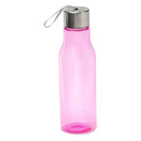 Garrafa Plástica 600ml com Tampa de Alumínio e Alça Embutida