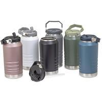 Garrafa Térmica Inox 1,1L Personalizada com Bico Flip e Canudo – Squeeze Corporativo Premium