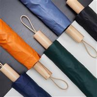 Guarda-Chuva Personalizado com Proteção UV e Cabo de Madeira - Brinde Corporativo Elegante e Funcional