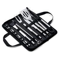 Kit Churrasco Personalizado 17 Peças com Estojo Nylon e Plaqueta Metálica - Brinde Corporativo Premium Completo