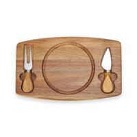 KIT QUEIJO 2 PÇS + TÁBUA REDONDA - 18628