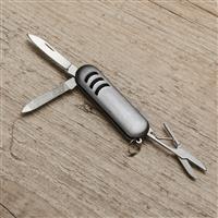 MINI CHAVEIRO METAL COM CANIVETE 3F - 11395