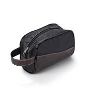 Necessaire Personalizada de Couro Sintético e Nylon