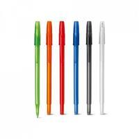 Caneta Personalizada em PP Frost com Escrita Azul – Brinde Corporativo Promocional