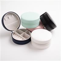 Porta-Joias em Couro Sintético com Interior Aveludado