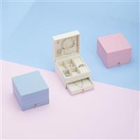 Porta-Joias Personalizado Premium com Gaveta em Couro Sintético - Organizador de Joias Elegante