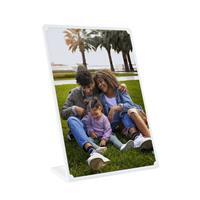 Expositor Porta-Retrato A4 Vertical Personalizado em Acrílico - Display Corporativo para Comunicação