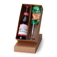 Kit Cerveja: Budweiser Taça e Petisco