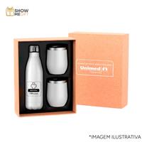 Kit Garrafa Térmica e Copos Térmicos