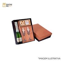 Kit Chandon 2 Taças  de Vidro e Bombons