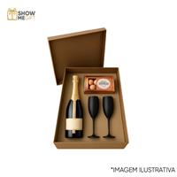Kit Chandon 2 Taças de Acrílico e Bombons