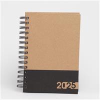 Agenda diaria com espiral personalizada