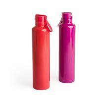 Garrafa Térmica Inox 900ml Personalizada com Alça de Silicone Colorida – Squeeze Corporativo Moderno