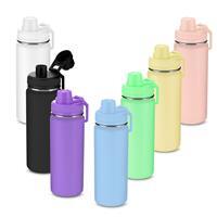 Garrafa Térmica Inox 570ml Personalizada com Pintura Eletrostática e Alça – Squeeze Corporativo Moderno