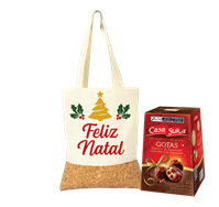 Kit Sacola De Natal Personalizada Com Chocottone
