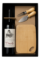 Kit Vinho Com Tábua E Faca Para Queijo Personalizado