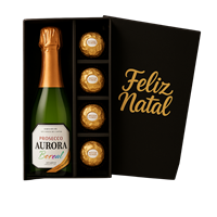 Kit Espumante Aurora Prosecco Com Bombons Ferrero Rocher
