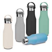 Garrafa Térmica Inox 500ml Personalizada com Pintura a Pó e Alça em Silicone – Squeeze Corporativo Premium