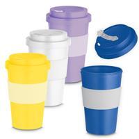 Copo Ecológico Personalizado 400ml em RPET com Tampa Rosqueável e Silicone