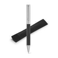 Caneta Executiva Personalizada em Metal com Estojo de Veludo – Brinde Corporativo Premium Escrita Preta 1,5km