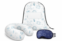 Kit Viagem e Bem-Estar Personalizado - Brinde Corporativo para Turismo e Hotelaria