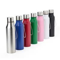 Garrafa Personalizada 1 Litro em Inox com Tampa de Alumínio e Alça de Nylon