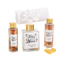 Kit Bem-Estar Essencial Banho Personalizado Brinde Corporativo para Datas Comemorativas