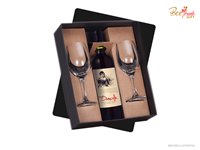 Kit Vinho chileno Doncella com 2 Taças