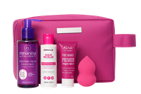 Kit Skincare com Nécessaire, Água Micelar, Sabonete, Primer e Esponja