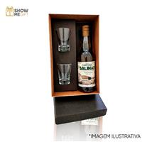 Kit Cachaça Salinas com copos de shot
