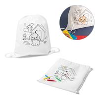 BALOO. Sacola tipo mochila para colorir em non-woven (80 g/m²) - 52619