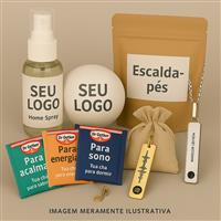 Kit Bem-Estar com Chás, Escalda-Pés e Pingente