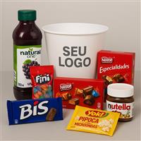 Kit Presente Gourmet com Suco, Chocolates e Nutella