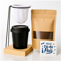 Kit Dia dos Pais com Café Artesanal, Coador e Copo