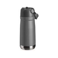 Garrafa Térmica Personalizada 550ml Inox com Canudo, Bico Flip e Alça de Transporte