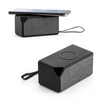 Caixa de Som Bluetooth Personalizada com Carregador Wireless por Indução - Brinde Corporativo Tecnológico Premium