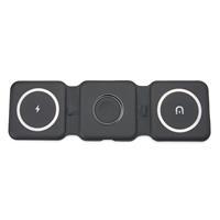 CARREGADOR SEM FIO MAGNÉTICO TRIPLO PARA APPLE - 08298