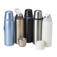 Garrafa Térmica Inox 304 850ml Personalizada com Infusor, Copo e Botão – Squeeze Corporativo Multifuncional Premium